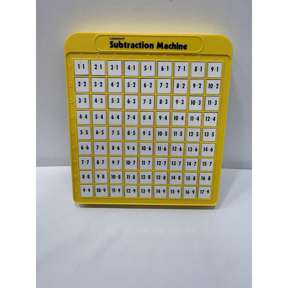 Lakeshore Subtraction Machine LC1167 Yellow 8.5x9.5 Math Tool